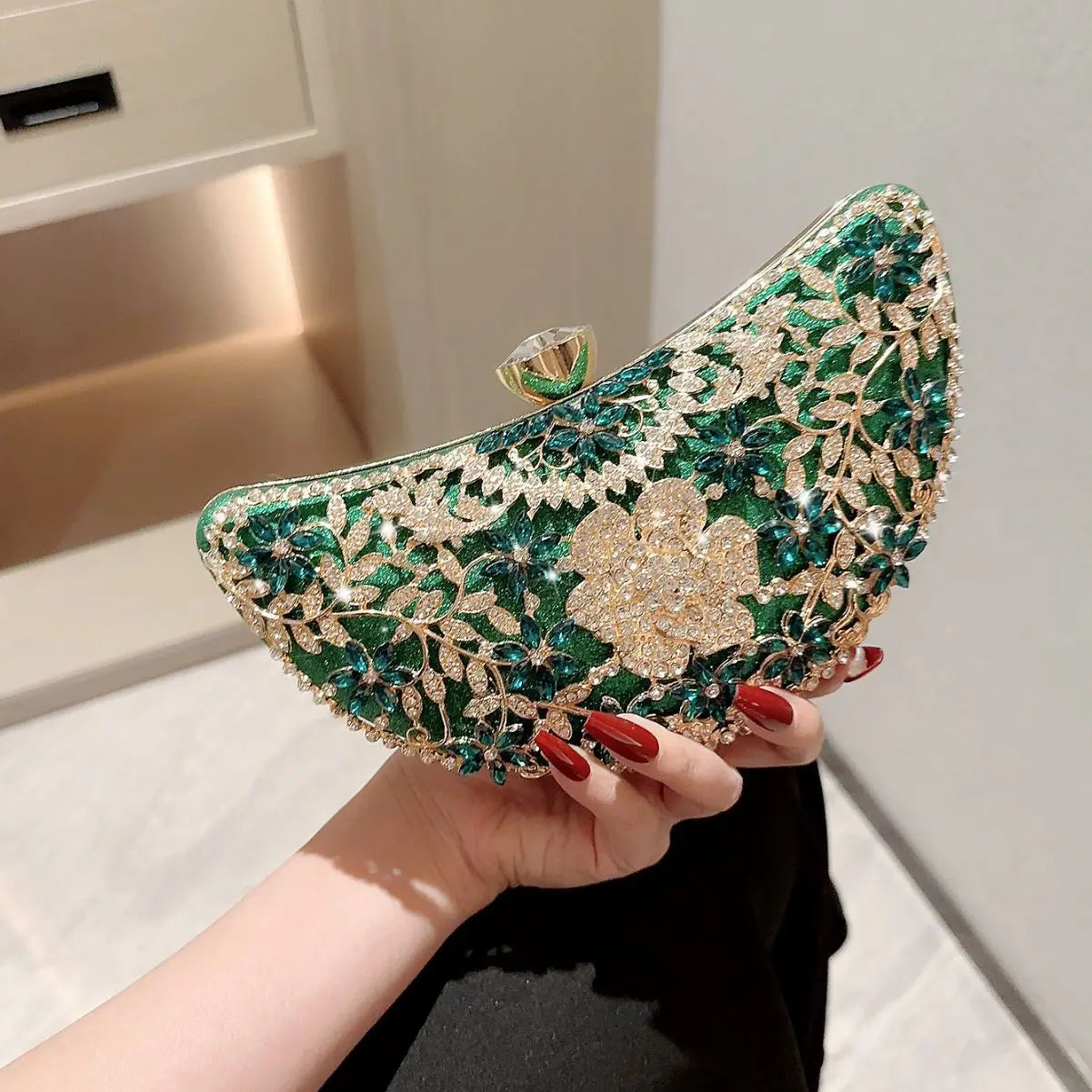 Rhinestone Evening Clutch Bag