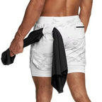 2-in-1 Camo Running Shorts
