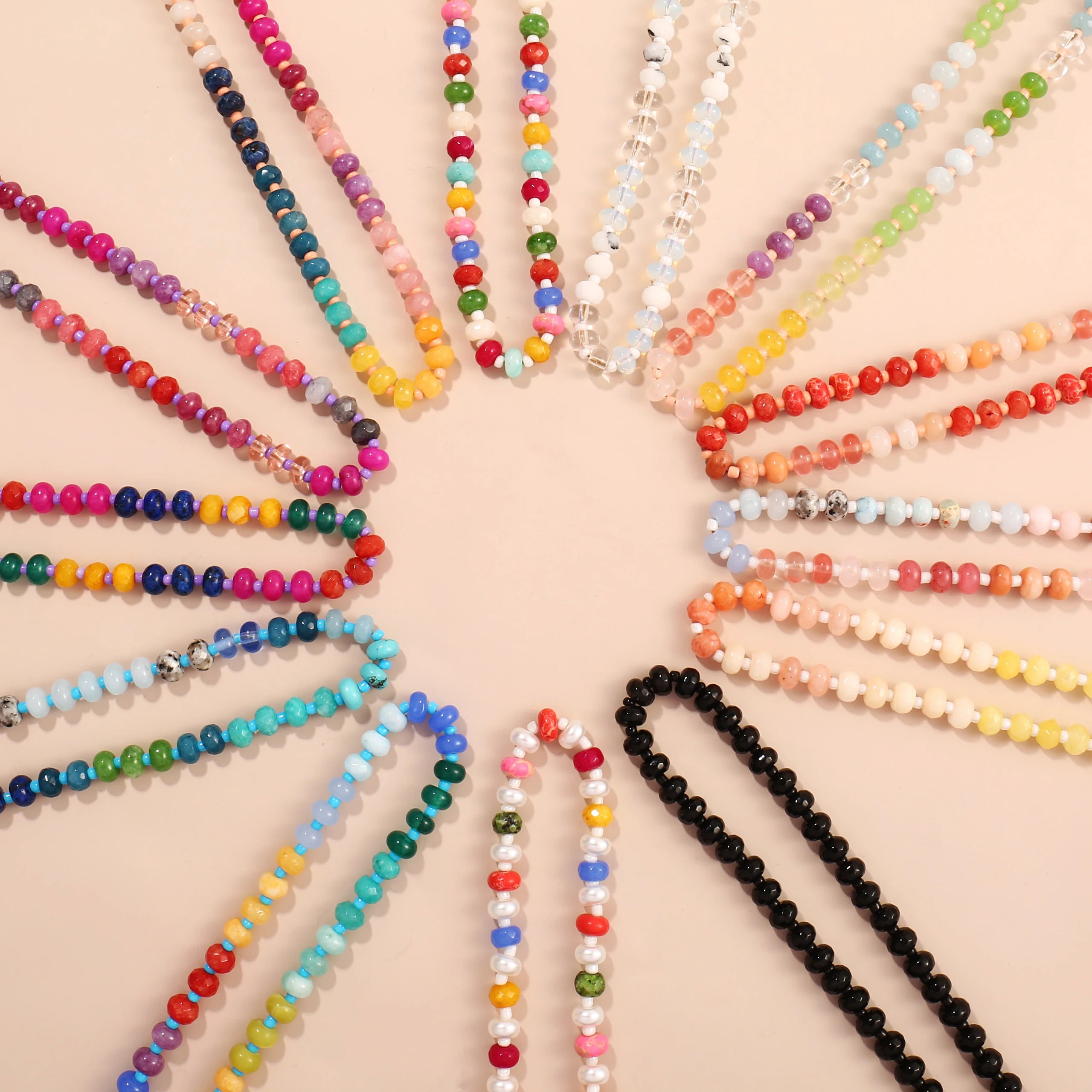 Rainbow Gemstone Choker Necklace