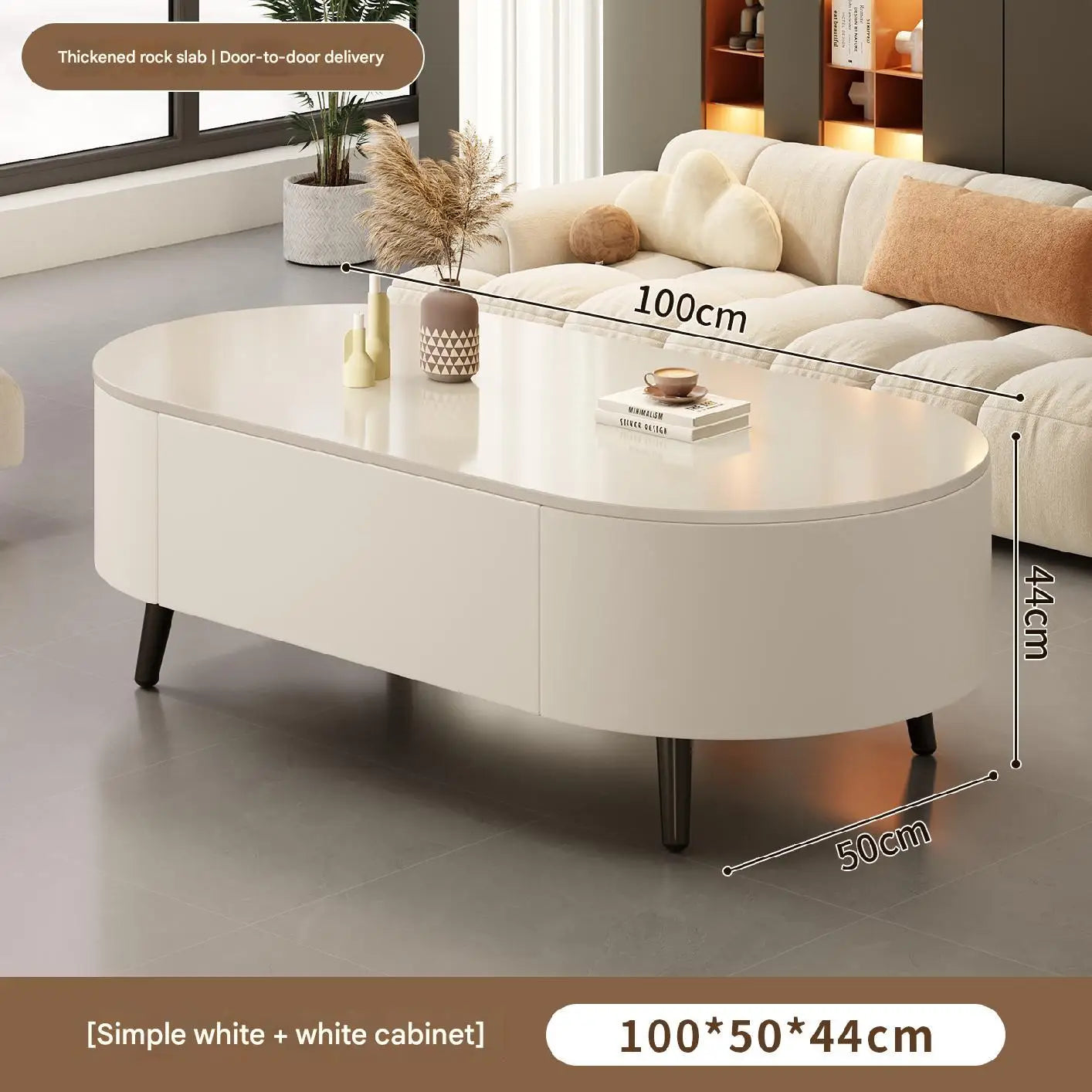 Modern Oval Coffee Table