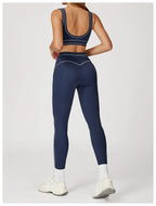 Knit Construction Sleeveless True-To-Size Fit Two-Piece Yoga Set