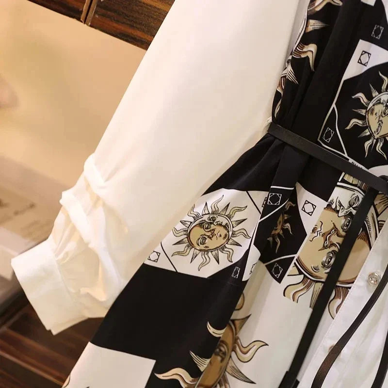 Vintage Belted A-Line Dress