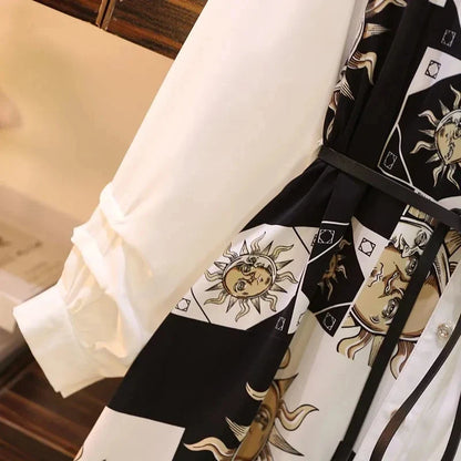 Vintage Belted A-Line Dress