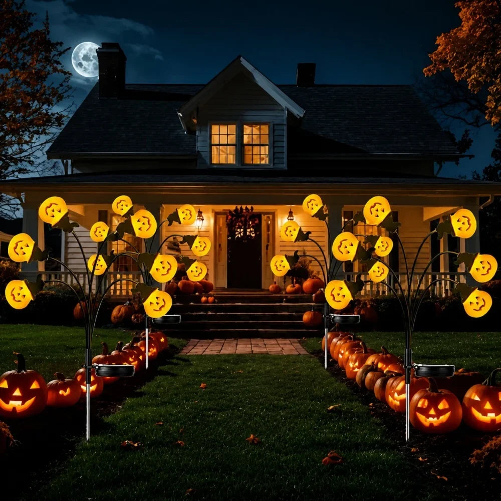 Solar Pumpkin Garden Lights