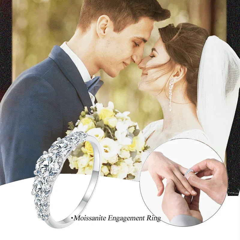 Heart Setting Moissanite Engagement Ring