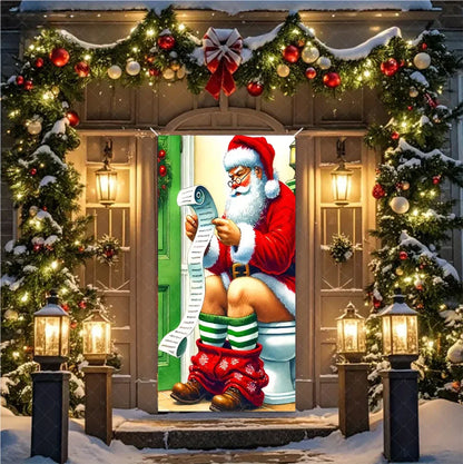 Christmas Santa Door Banner