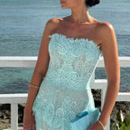 Tiered Lace Maxi Gown