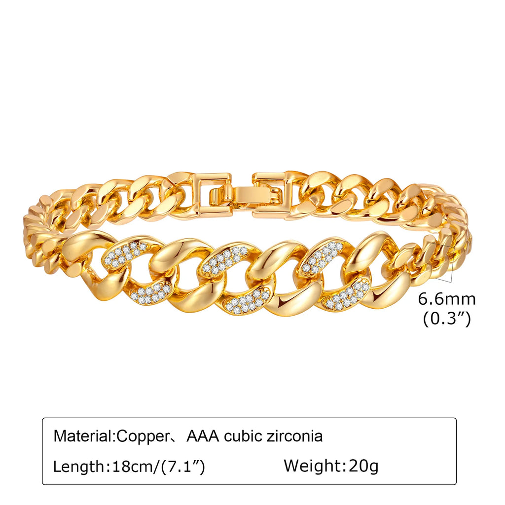Gold Copper Chain Bracelet