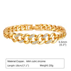 Gold Copper Chain Bracelet