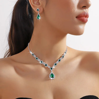 Elegant Rhinestone Jewelry Set