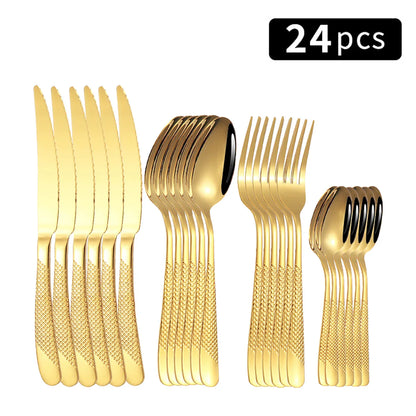 24pc Stainless Steel Cutlery Set