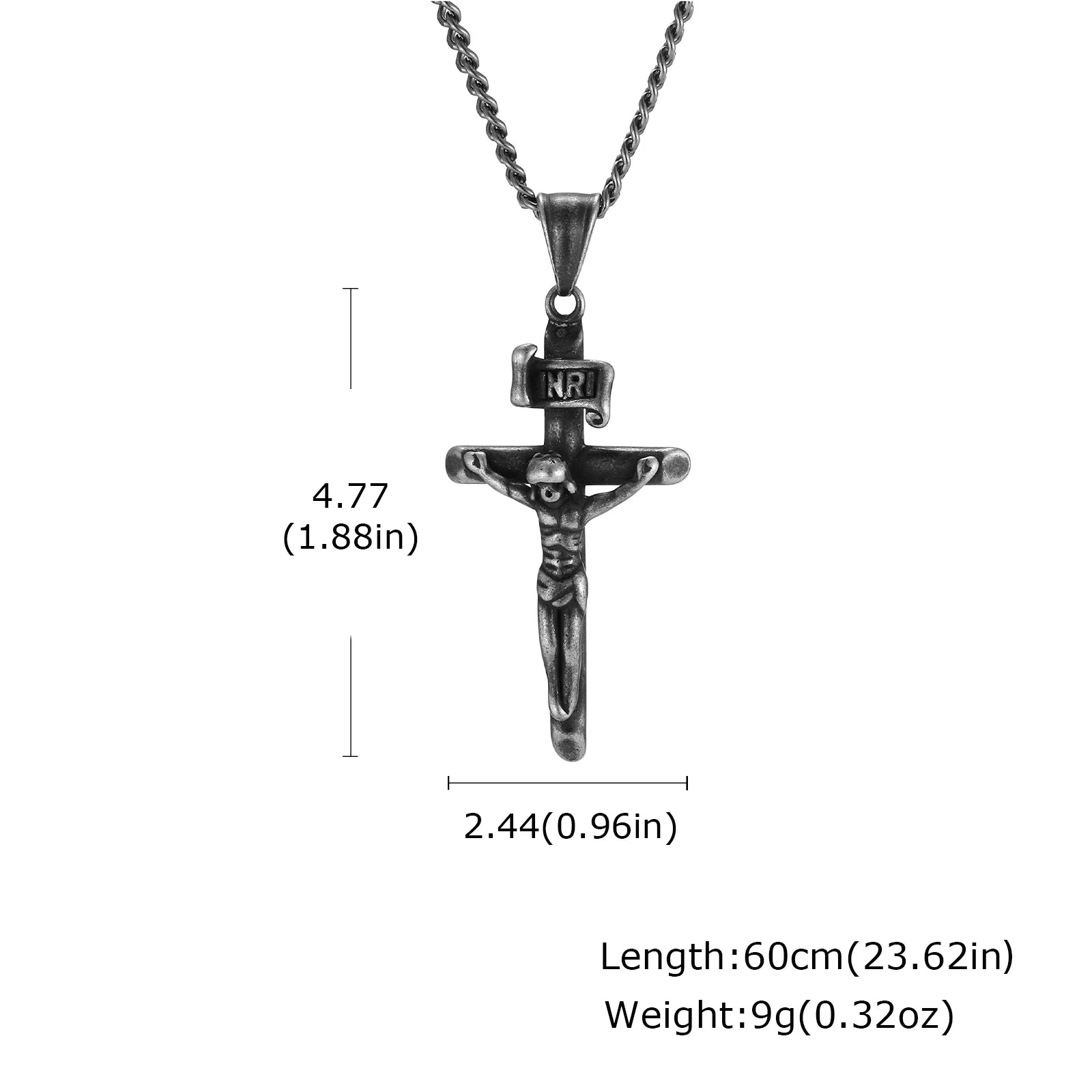 Mprainbow Waterproof Crucifix Necklace