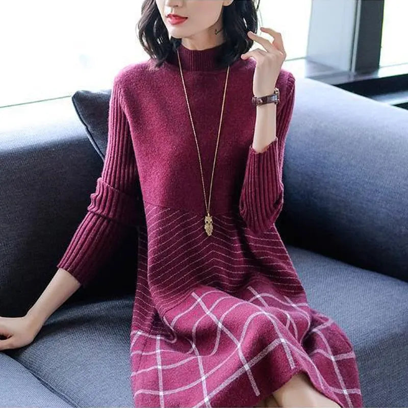 Autumn Winter Knitted Dress