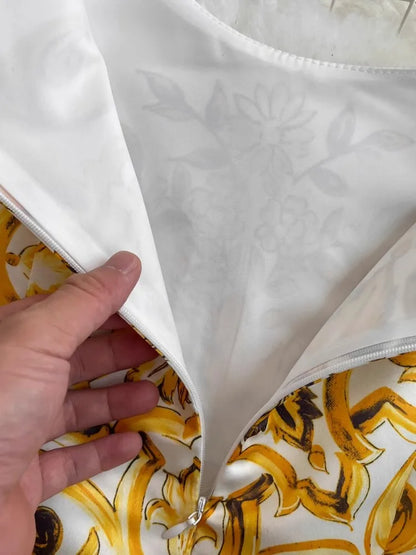 Women's Sleeveless Porcelain Dress