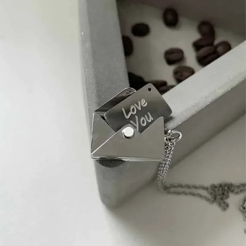 Customized Envelope Love Necklace