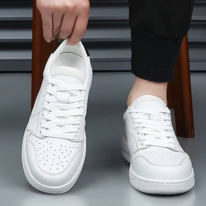 Genuine Leather Fall Platform Sneakers