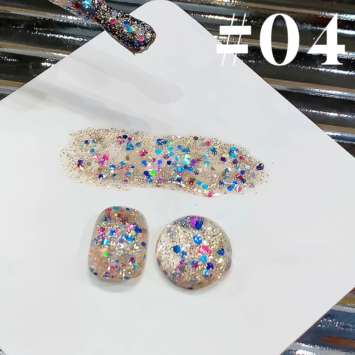 SHAKA 9-Color White Nails Star