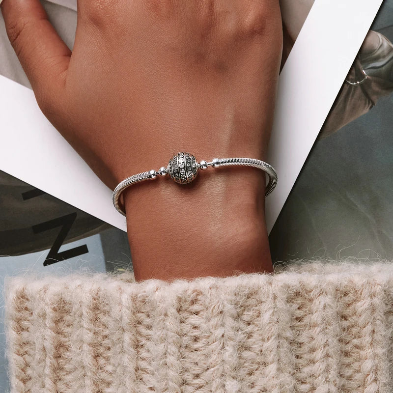 Silver Sparkling Ball Bracelet