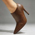Zip-Up Pointed-Toe Pumps