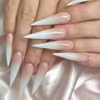 Leopard Print French False Nails