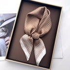 Polka Dot Printed Square Bandana