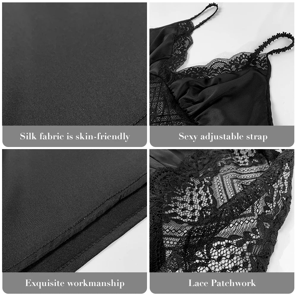 Satin Spaghetti Strap Nightgown