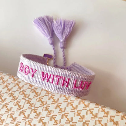 Woven Heart Letter Bracelet