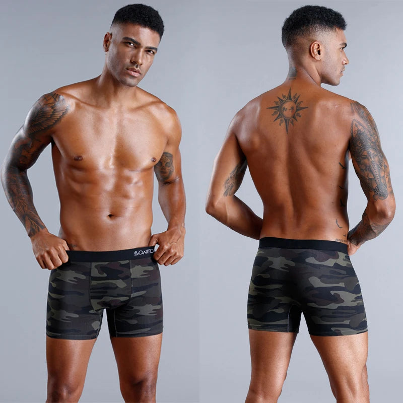 Cotton Boxers Underwear Sexy Print