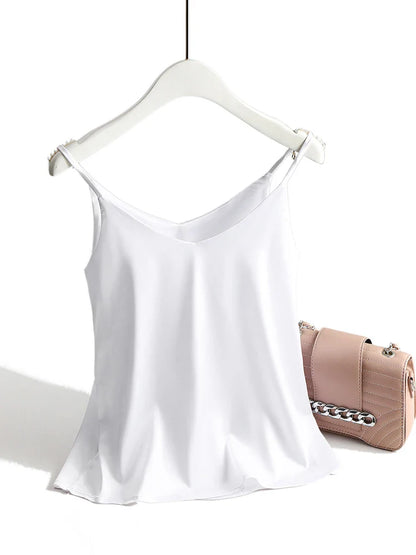 Halter V-Neck Tank Top