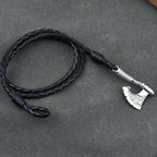Viking Axe Leather Bracelet