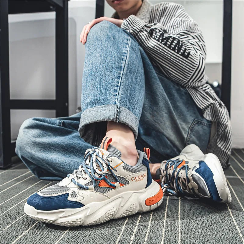 Streetwear Mesh Platform Spring Sneakers
