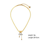 Insect Pendant Snake Necklace