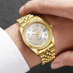Yolako Rhinestone Calendar Quartz Watch