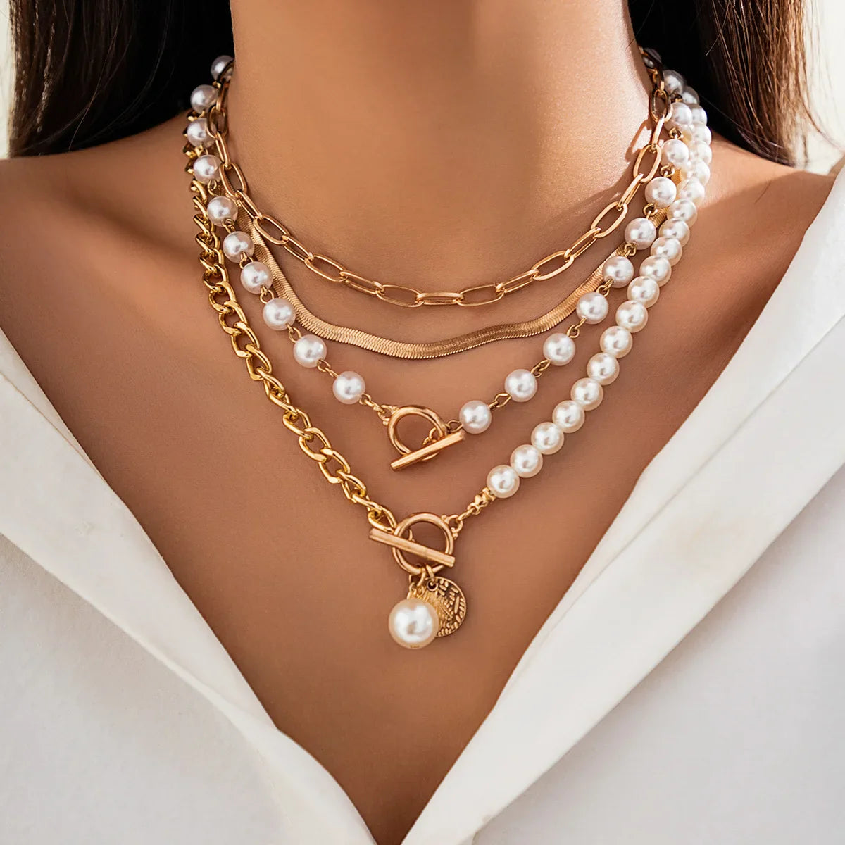 Multi-Layered Fashion Necklace