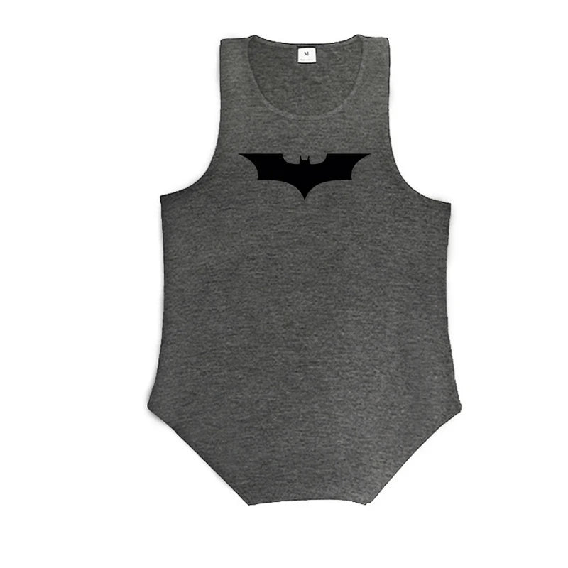 Bat Print Bodybuilding Tank Top