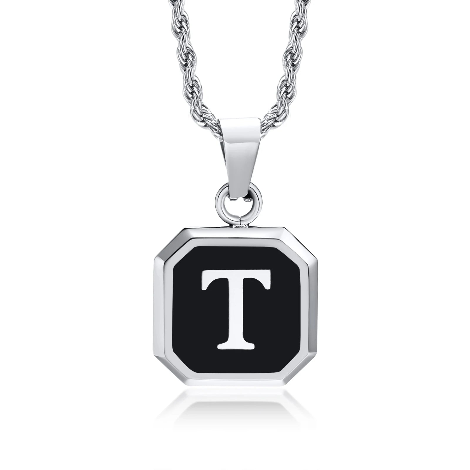 Initials Letter Pendant Necklace