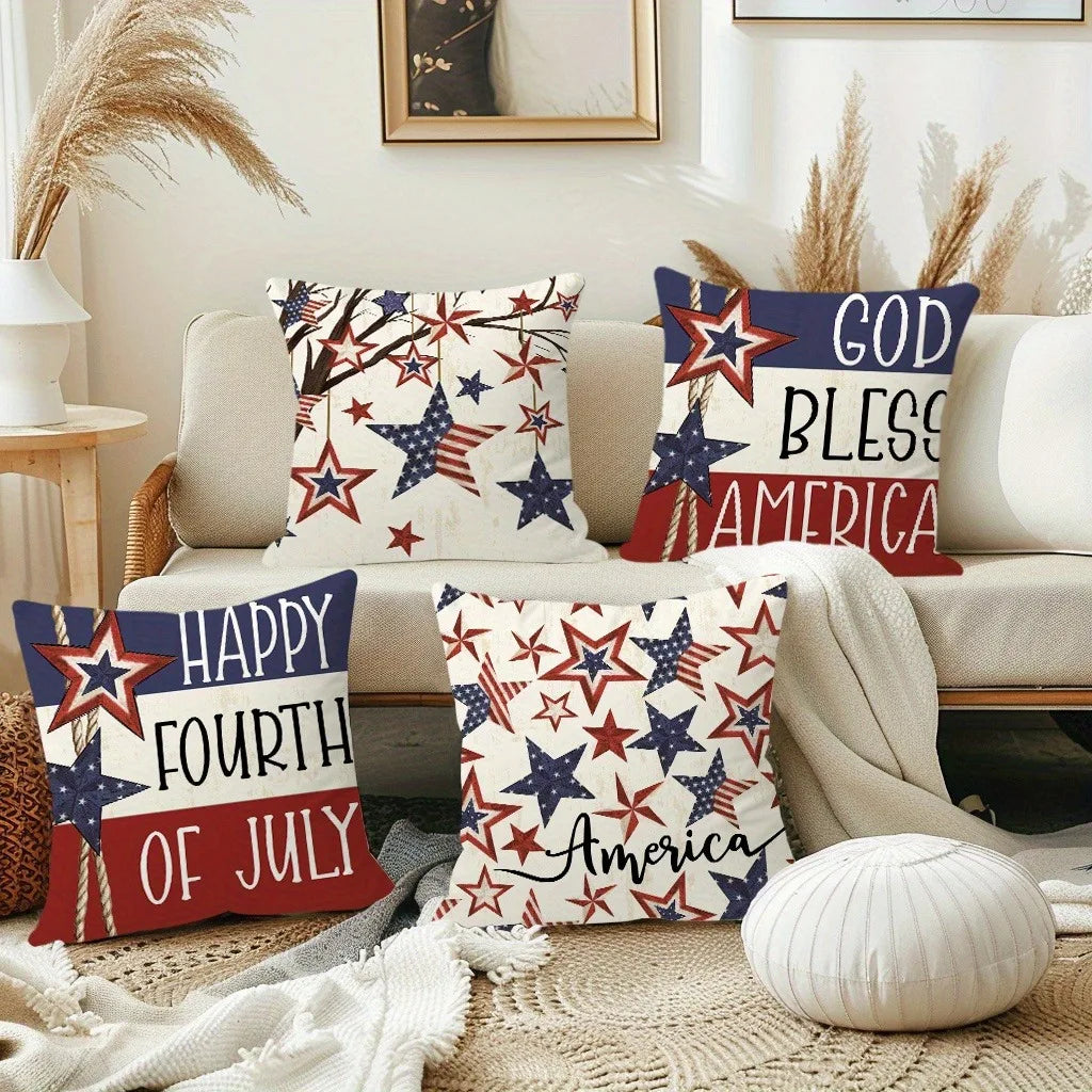 4th of July Pillow Cover