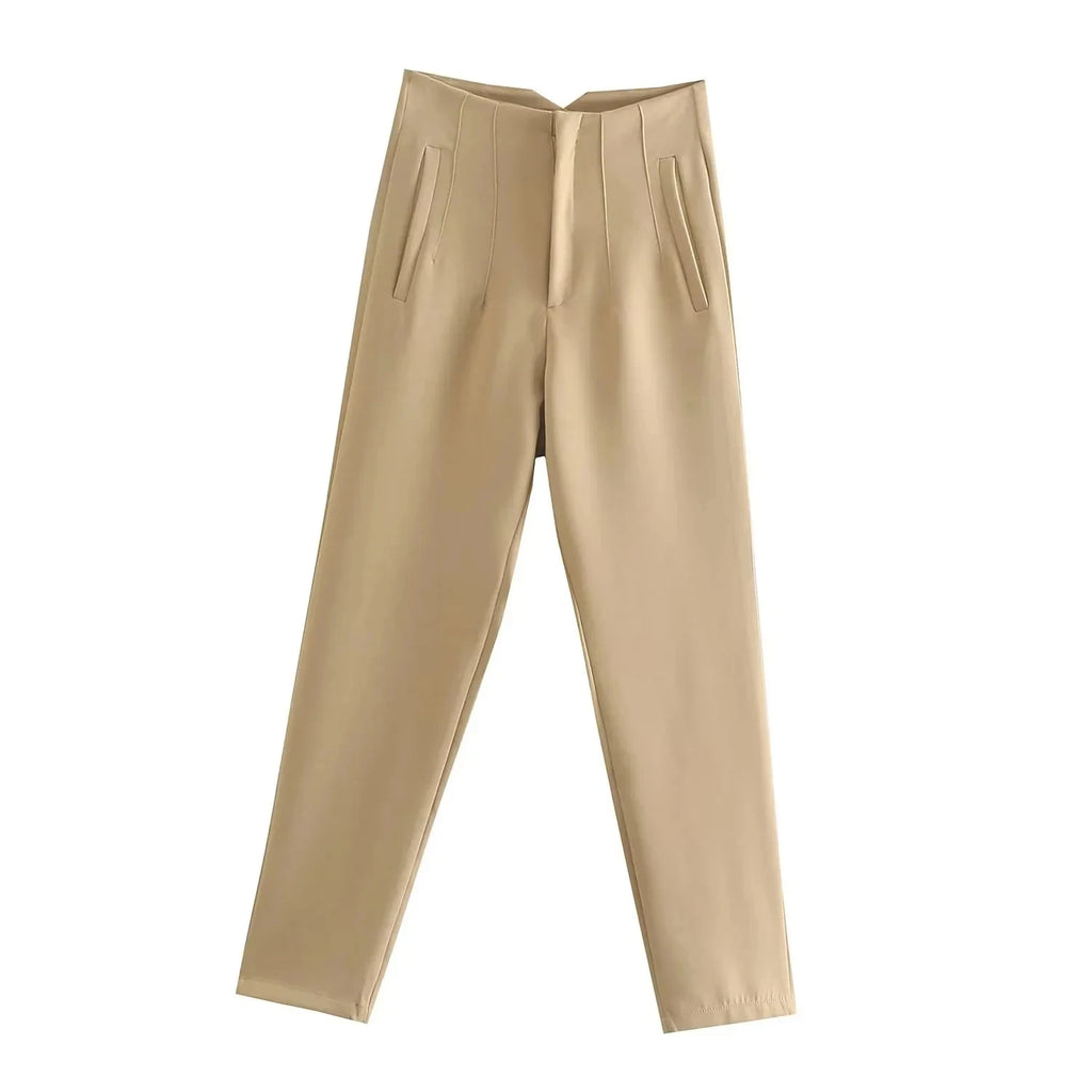 High Waist Slim Pencil Pants