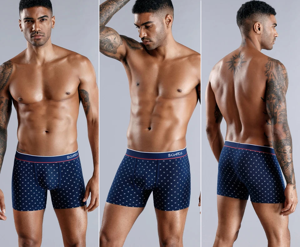 Cotton Boxers Underwear Sexy Print
