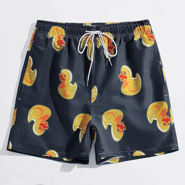 Funny Duck 3D Board Shorts