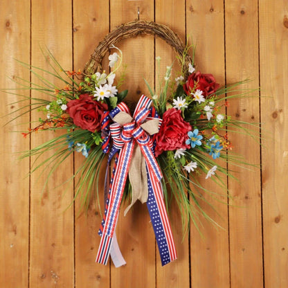 American Flag Summer Wreath