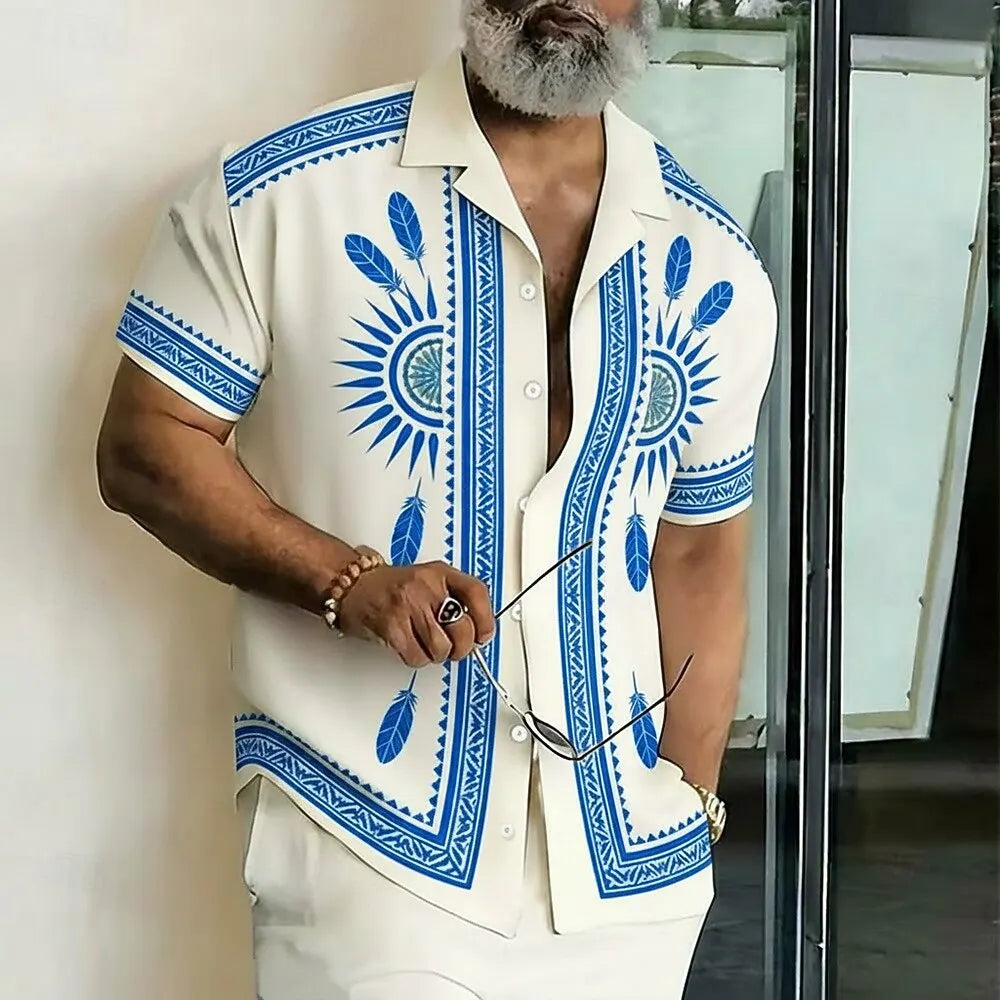 Ethnic Sun Totem 3D Print Shirt