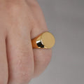 SANGSY Gold-Plated Signet Ring