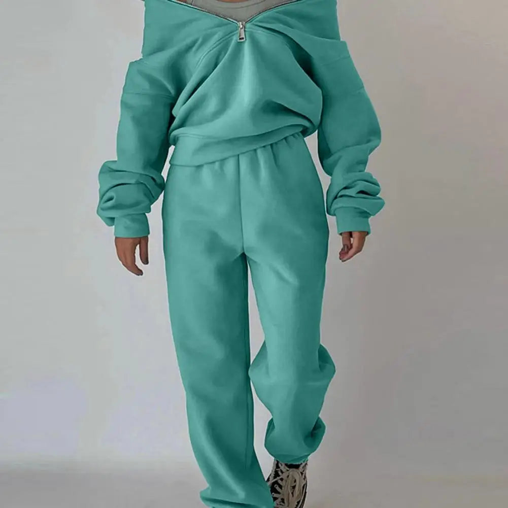 Loose Two-Piece Tracksuit Set