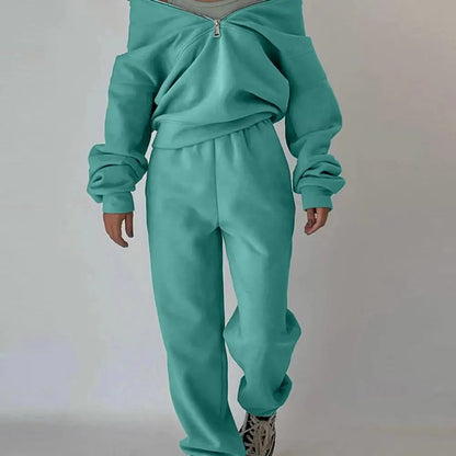 Loose Two-Piece Tracksuit Set