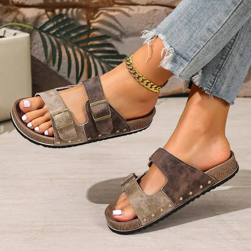 Retro Patchwork Slippers