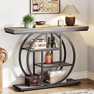 Narrow 4-Tier Storage Table