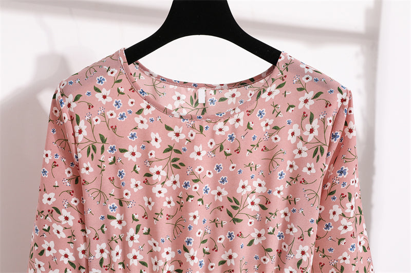 Floral Bohemian Chiffon Maxi Dress