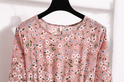 Floral Bohemian Chiffon Maxi Dress