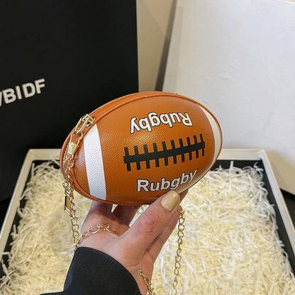 Rugby Ball-Inspired Clutch